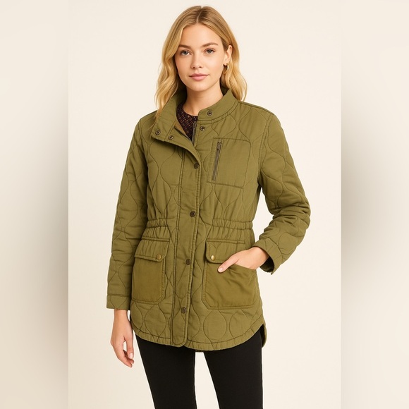 Anthropologie Jackets & Blazers - Anthropologie Quilted Utility Jacket – Olive Green – Size L